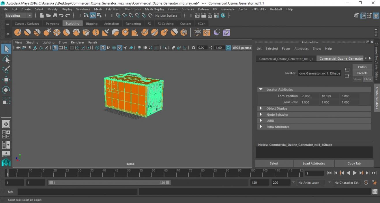 3D Commercial Ozone Generator