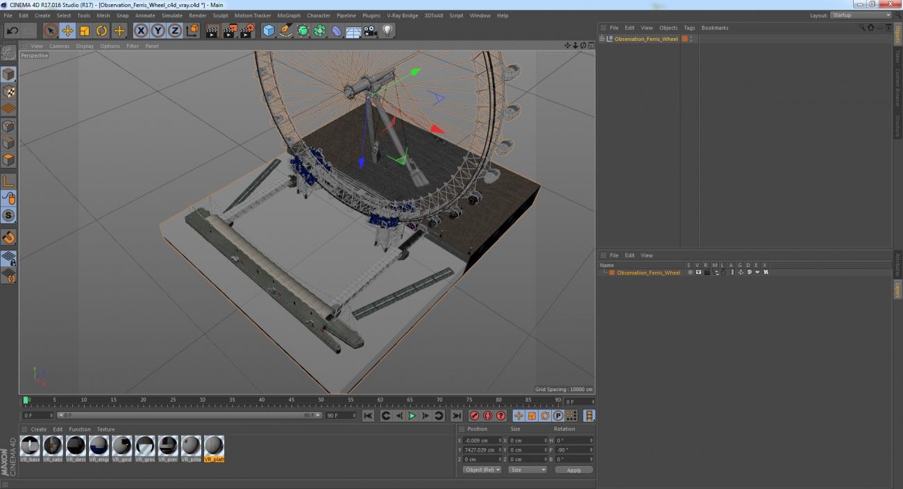 Observation Ferris Wheel 3D model