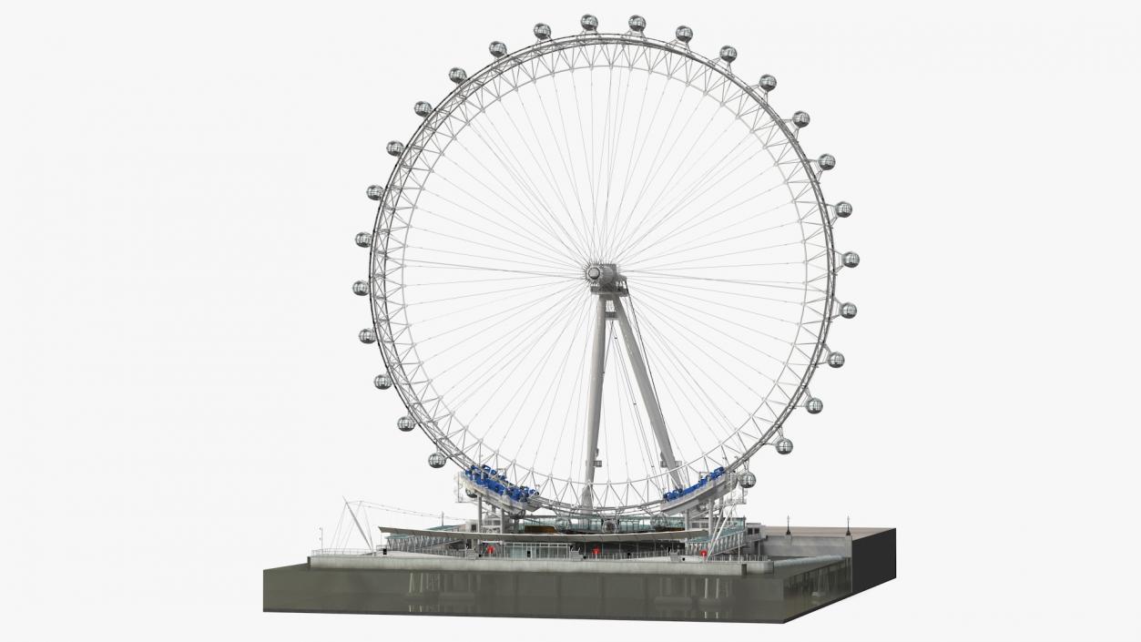 Observation Ferris Wheel 3D model