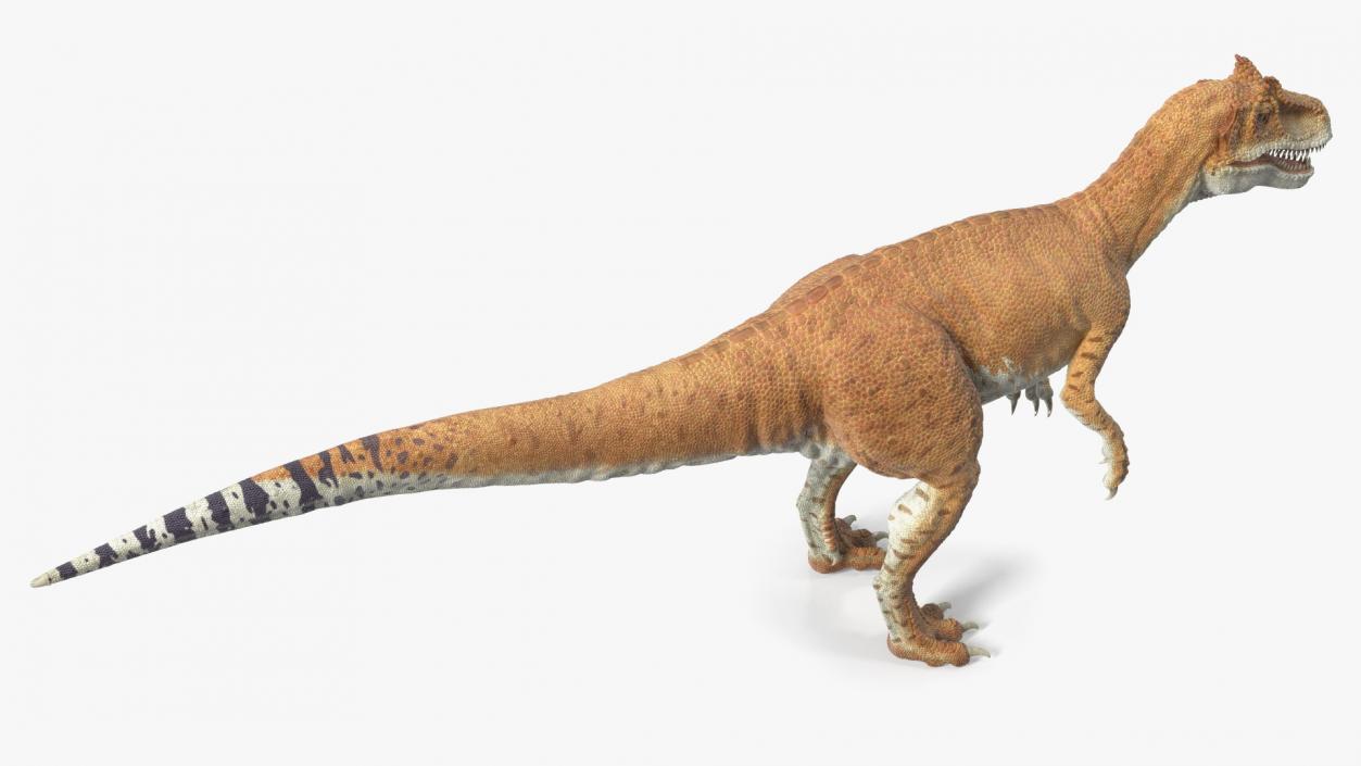 3D Allosaurus Yellow Coloring