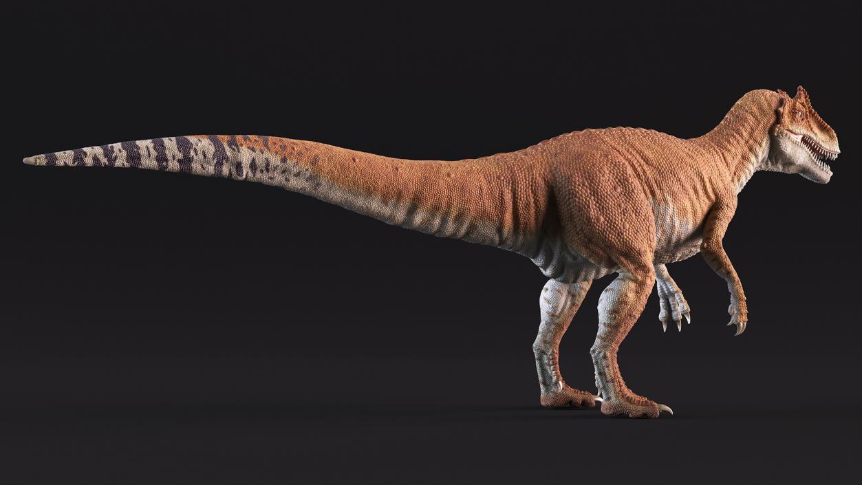 3D Allosaurus Yellow Coloring