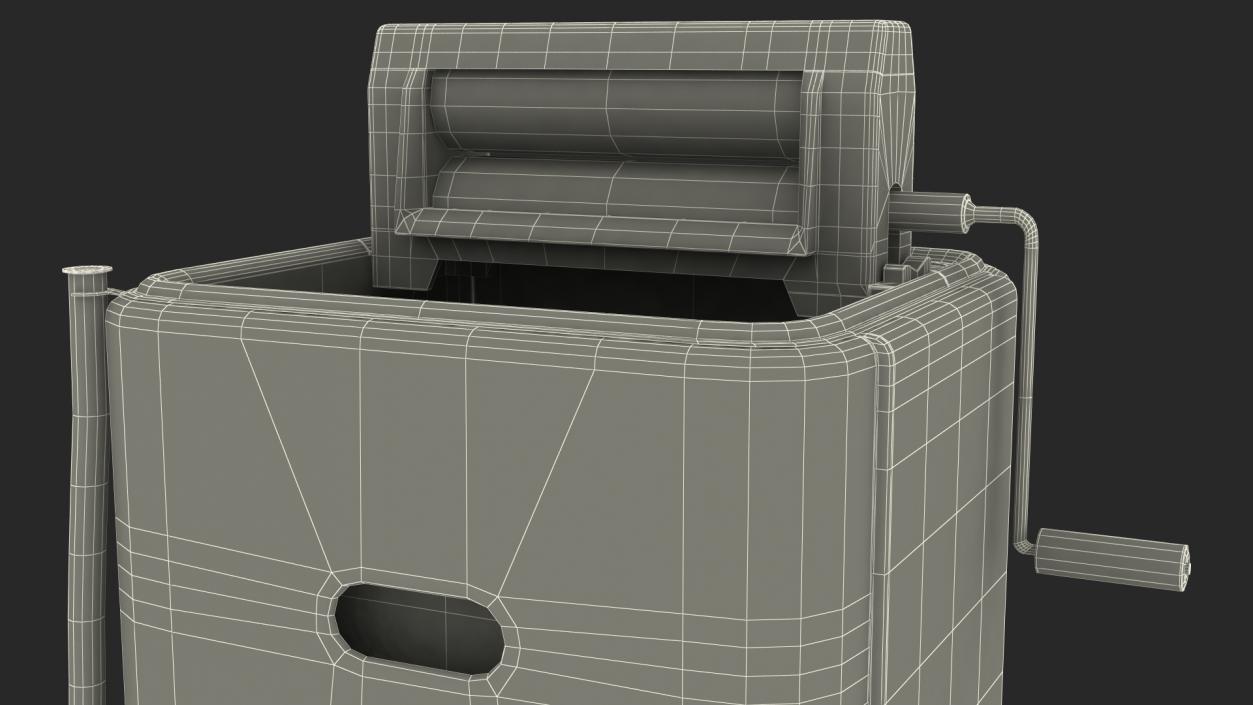 Retro Style Washing Machine 3D