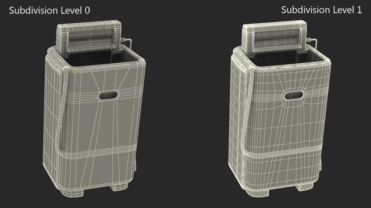 Retro Style Washing Machine 3D