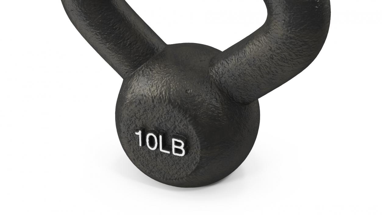 3D Wide Grip Solid Cast Kettlebell 10lb