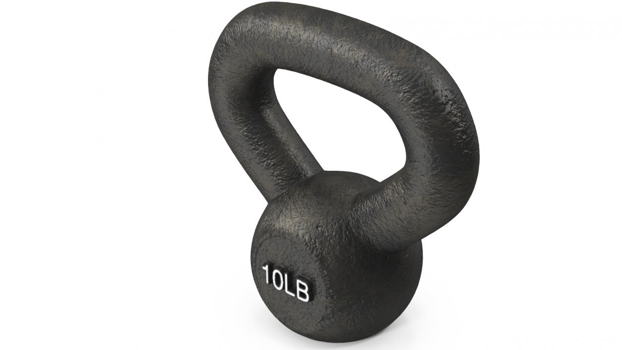 3D Wide Grip Solid Cast Kettlebell 10lb