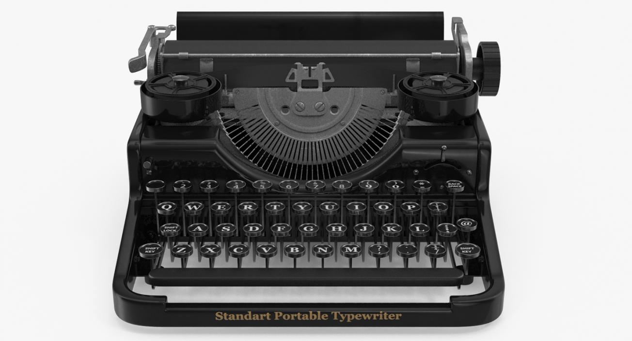 3D Antique Typewriter model