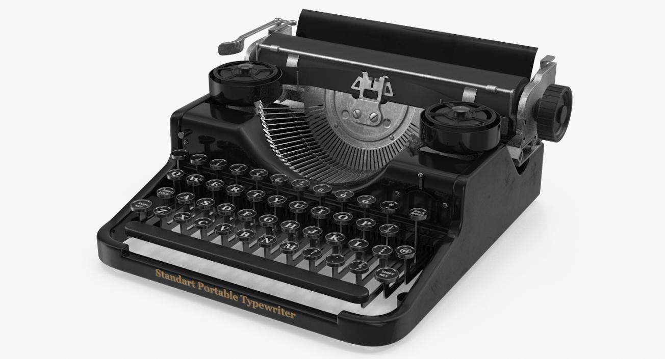 3D Antique Typewriter model