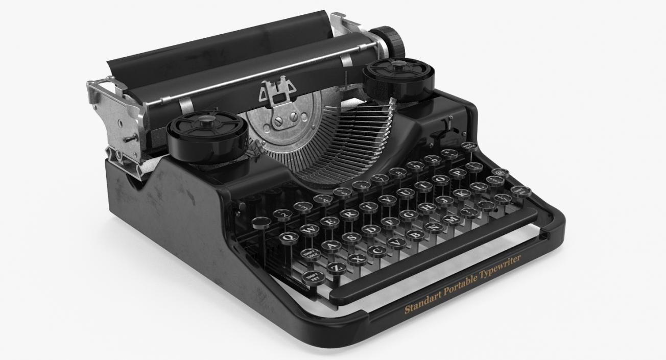 3D Antique Typewriter model