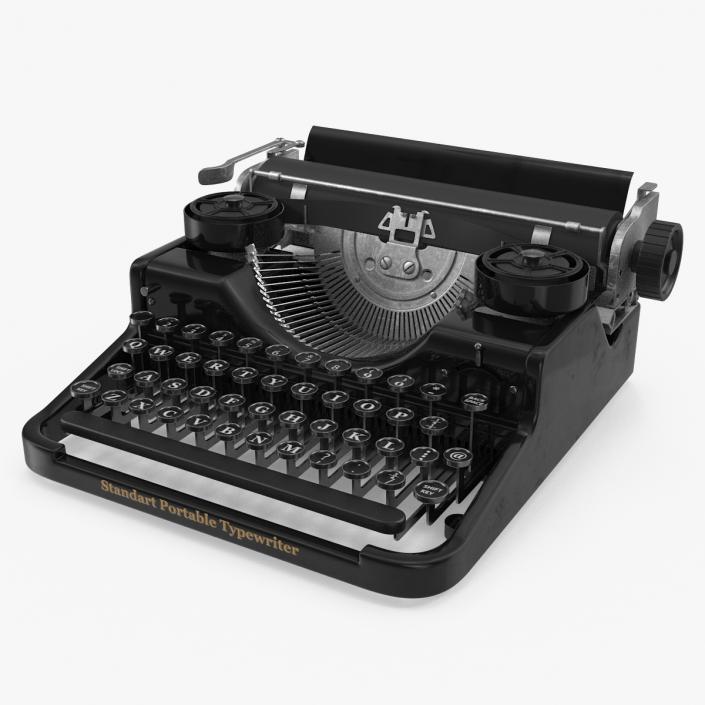 3D Antique Typewriter model