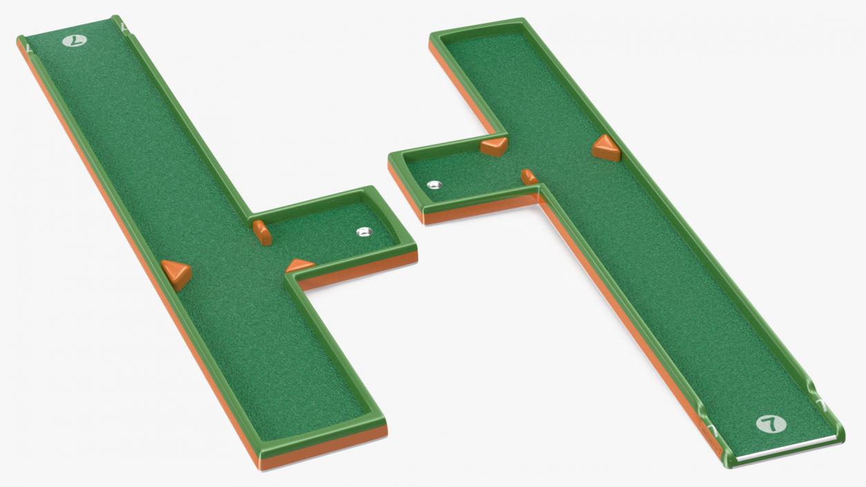 Minigolf 35 Portable Course Hole 7 3D model