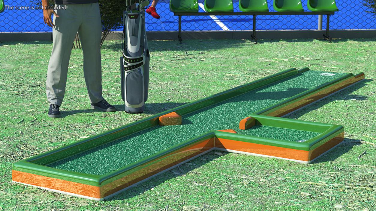 Minigolf 35 Portable Course Hole 7 3D model