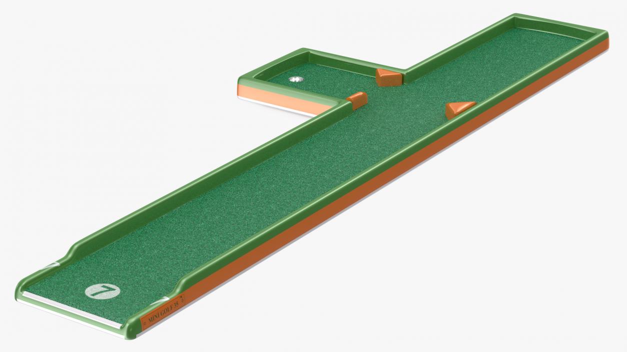 Minigolf 35 Portable Course Hole 7 3D model