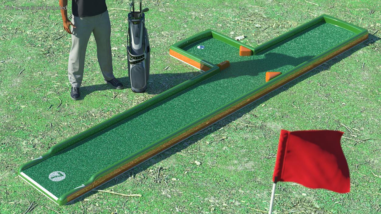 Minigolf 35 Portable Course Hole 7 3D model