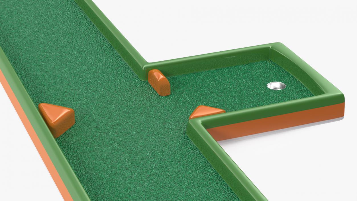 Minigolf 35 Portable Course Hole 7 3D model