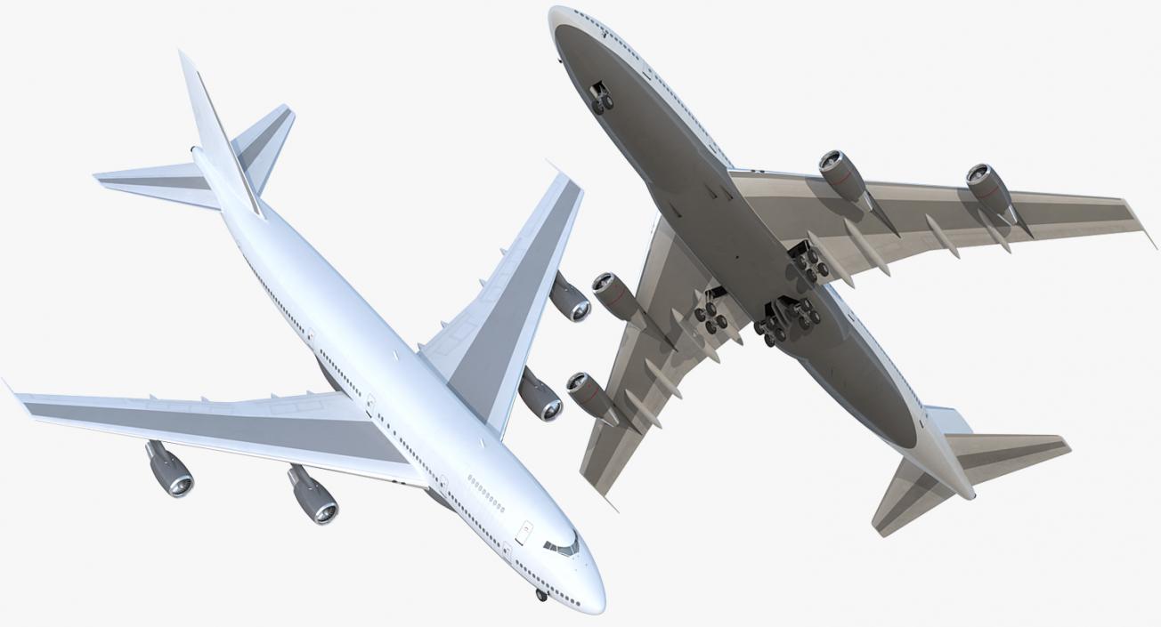 3D model Boeing 747-200B Generic Rigged