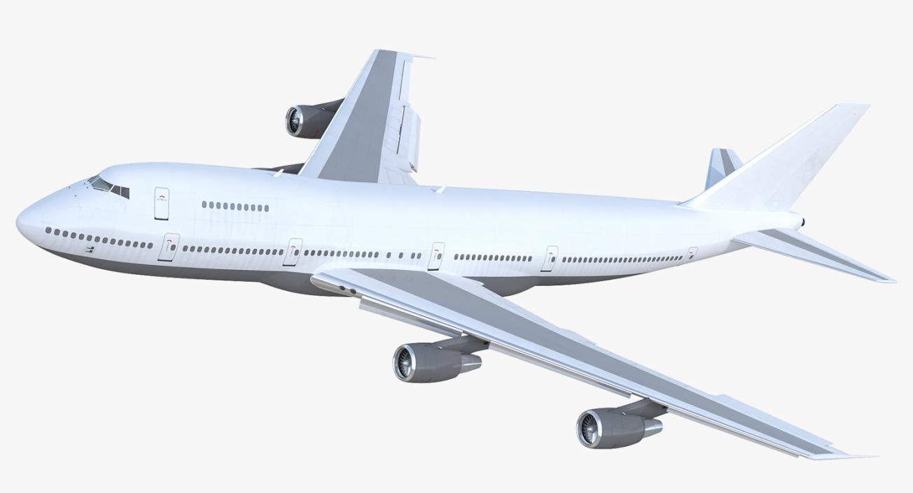 3D model Boeing 747-200B Generic Rigged