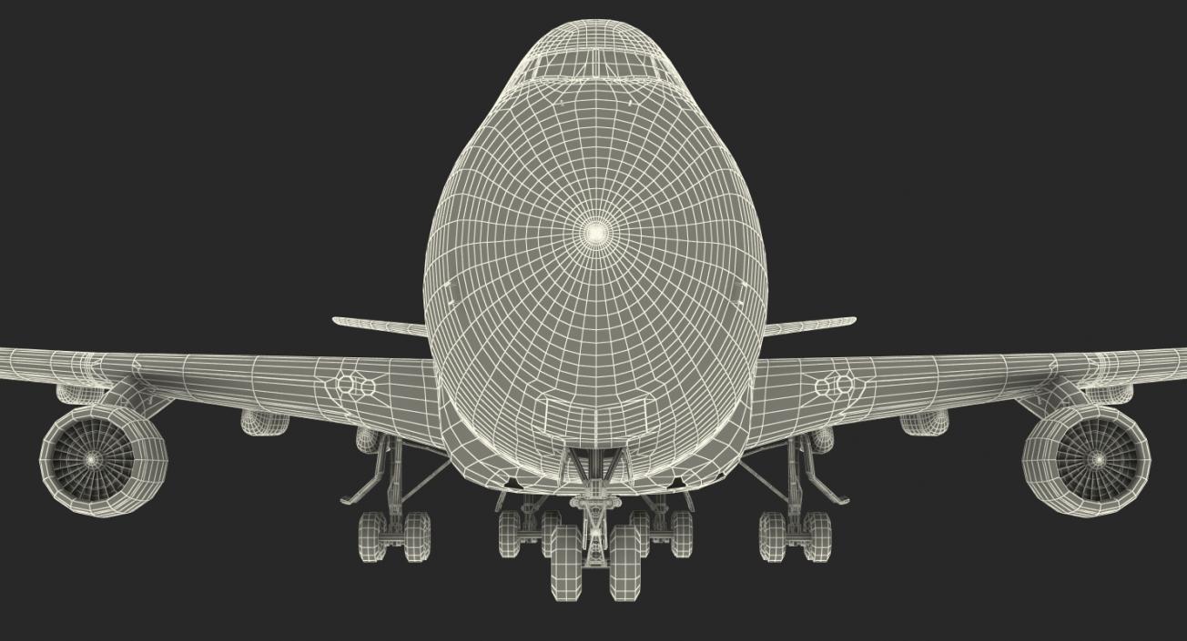 3D model Boeing 747-200B Generic Rigged