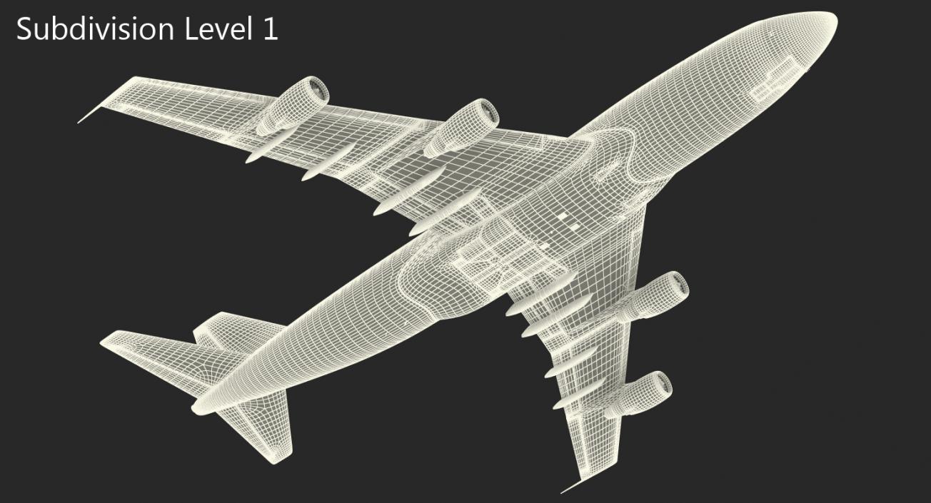 3D model Boeing 747-200B Generic Rigged