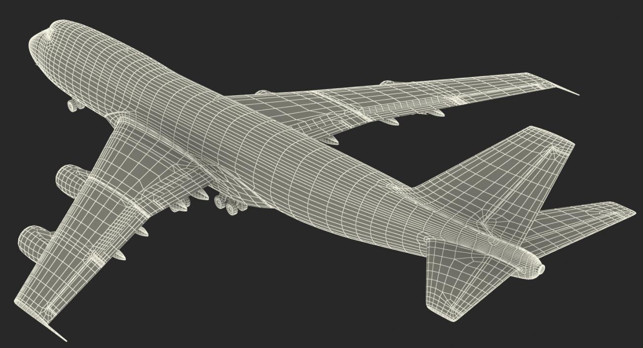 3D model Boeing 747-200B Generic Rigged