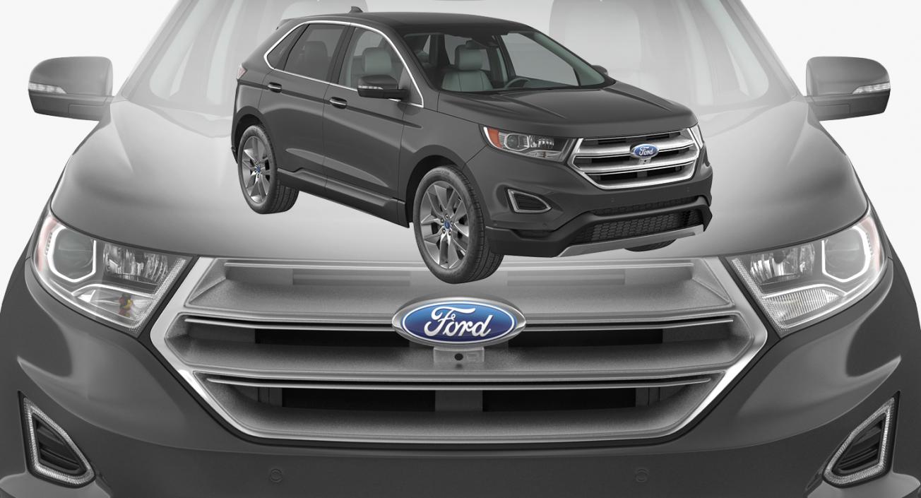 3D model Ford Edge 2015 Simple Interior