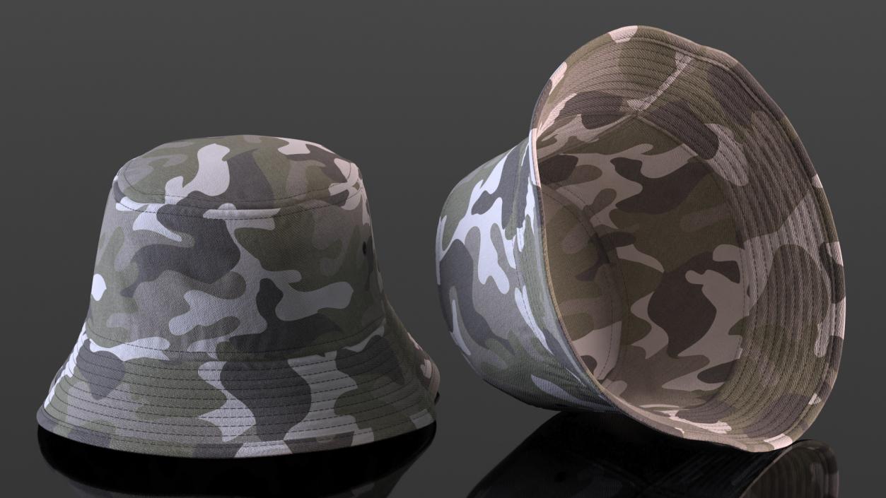 3D Camouflage Bucket Hat