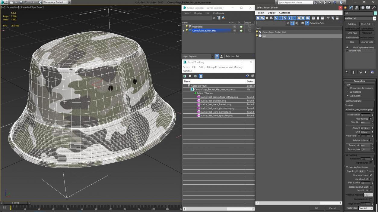 3D Camouflage Bucket Hat