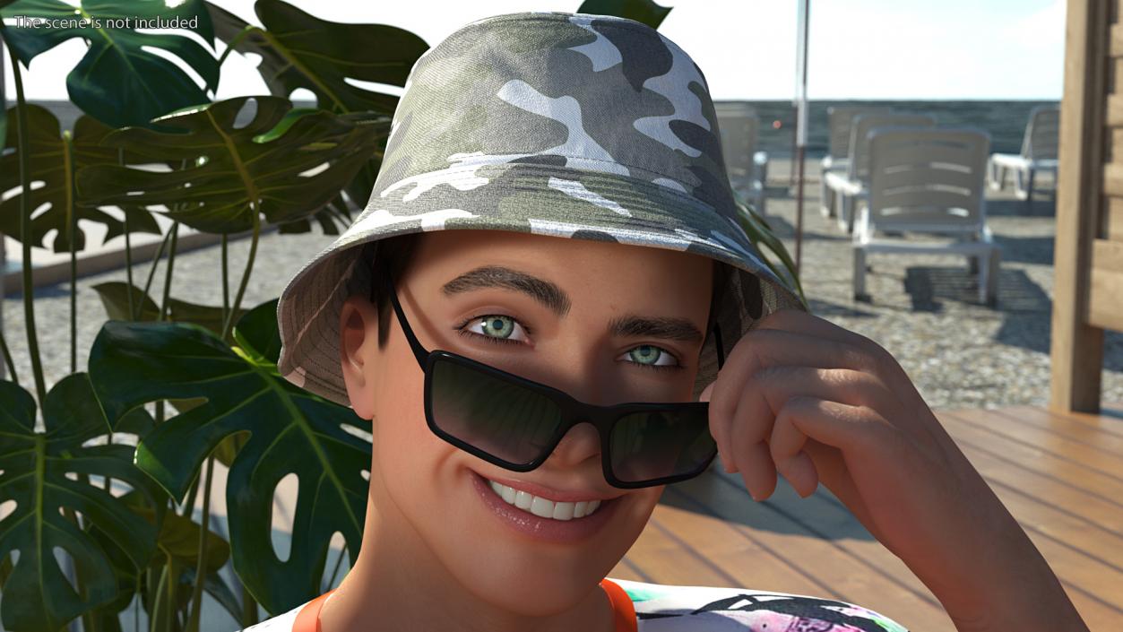 3D Camouflage Bucket Hat