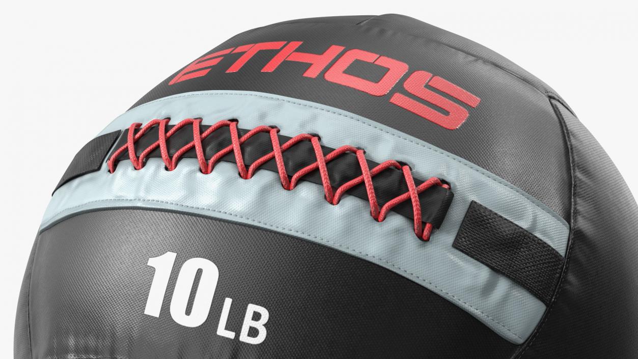 10 LB Fitness Medicine Ball 3D