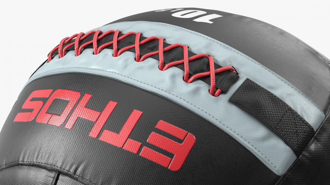 10 LB Fitness Medicine Ball 3D