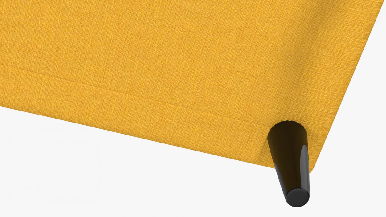 Yellow Cloth Puff 3D