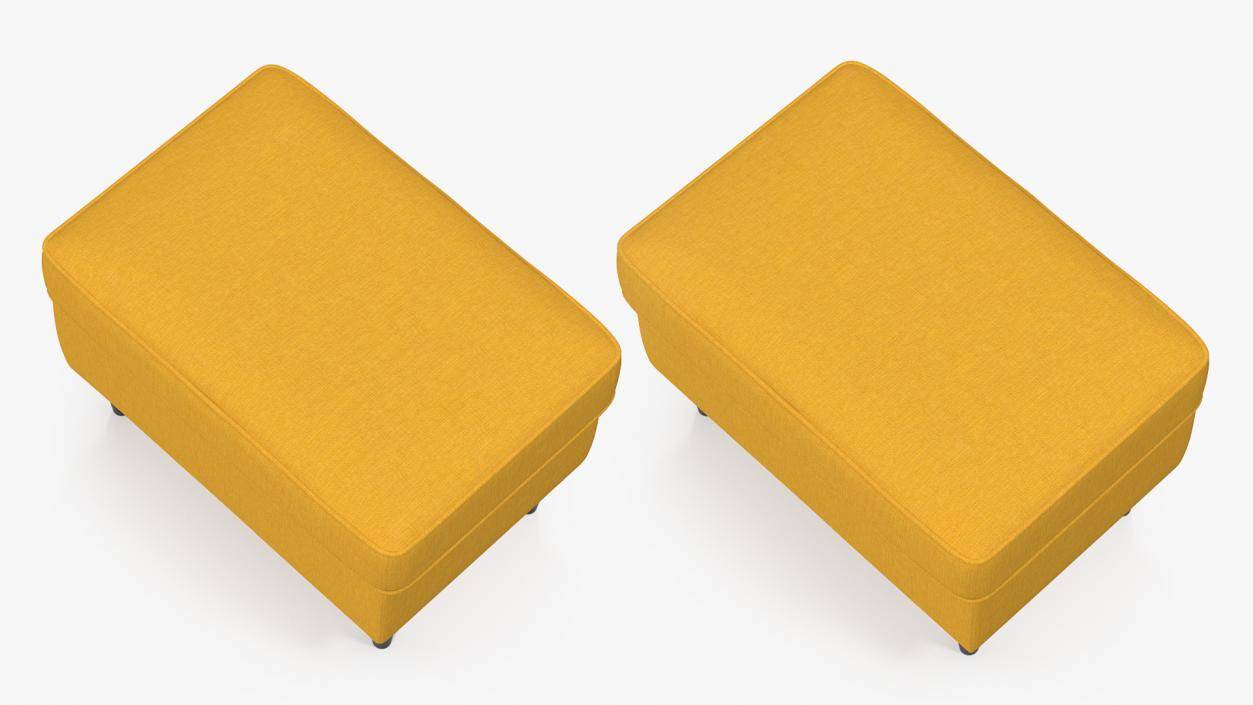 Yellow Cloth Puff 3D