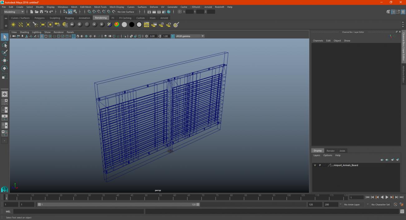 Airport Arrivals Board 3D