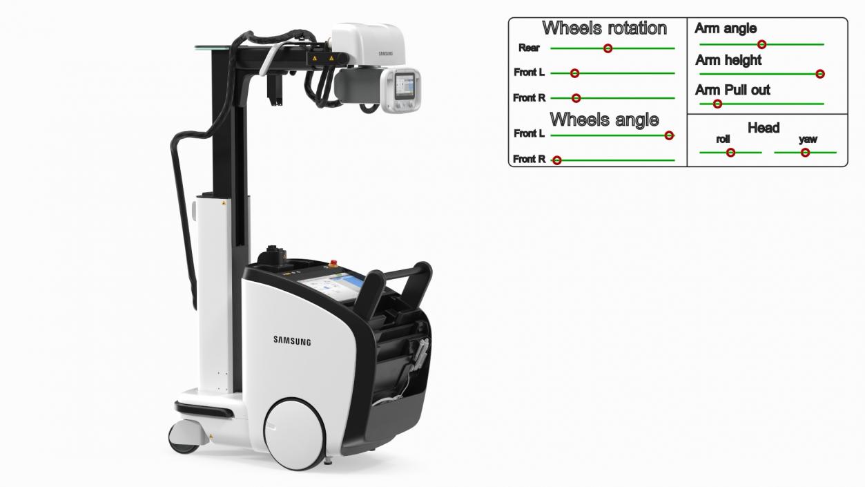 3D Digital Radiography System Samsung AccE GM85 Rigged