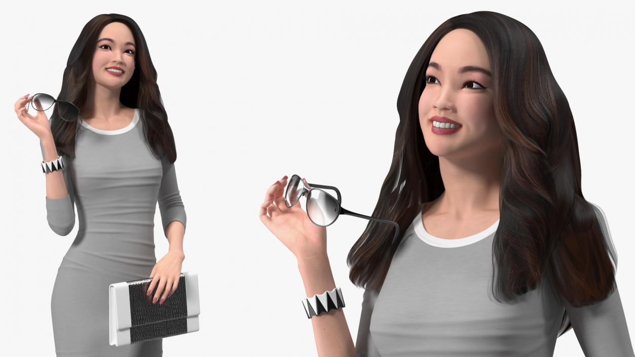 3D Woman with Virtual Dressing Mirror 2