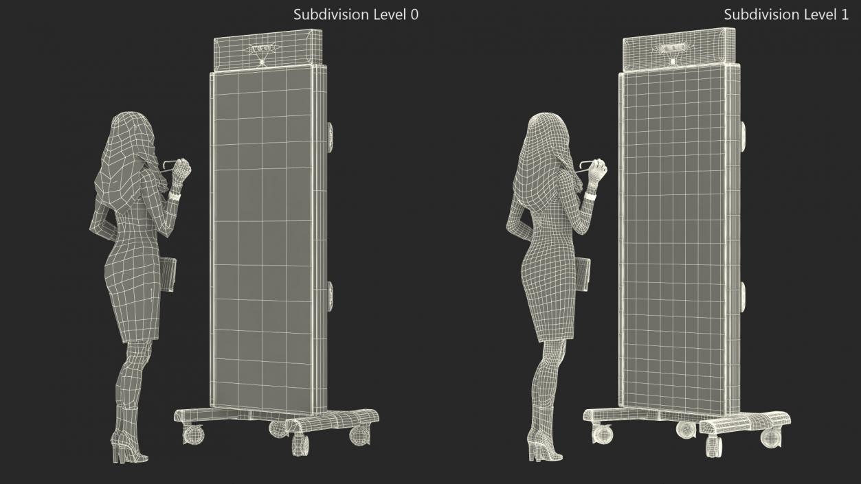 3D Woman with Virtual Dressing Mirror 2