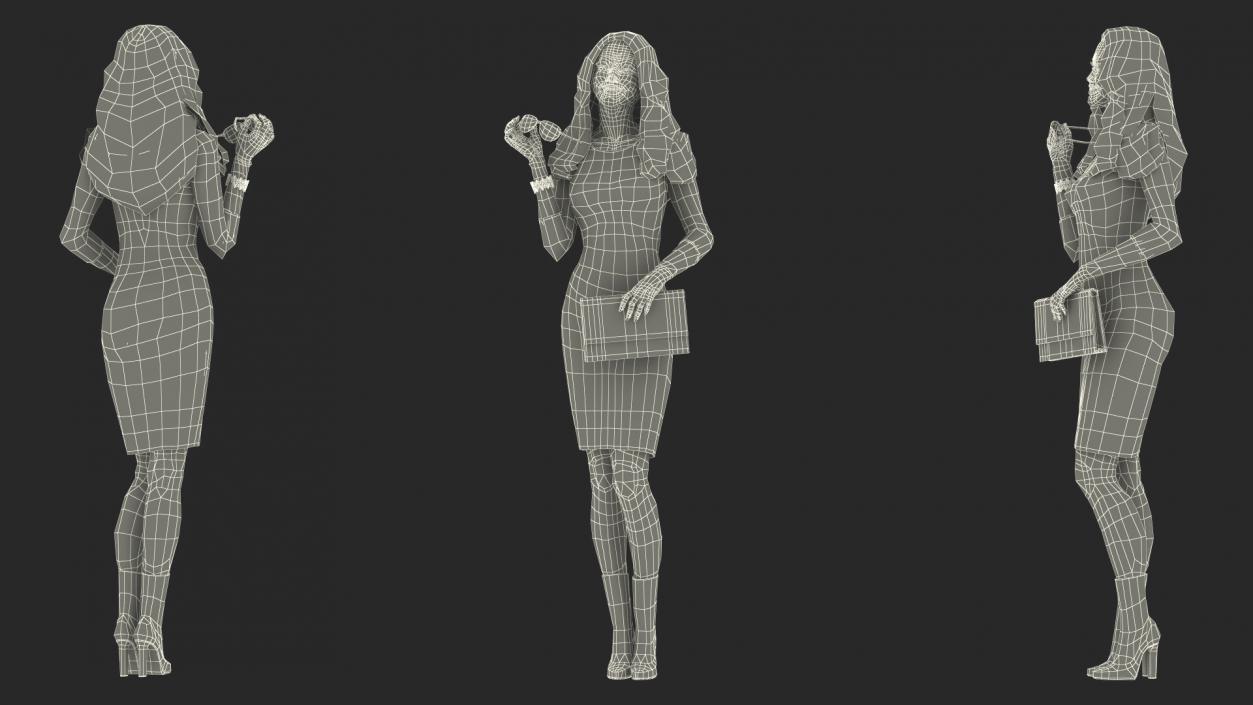 3D Woman with Virtual Dressing Mirror 2