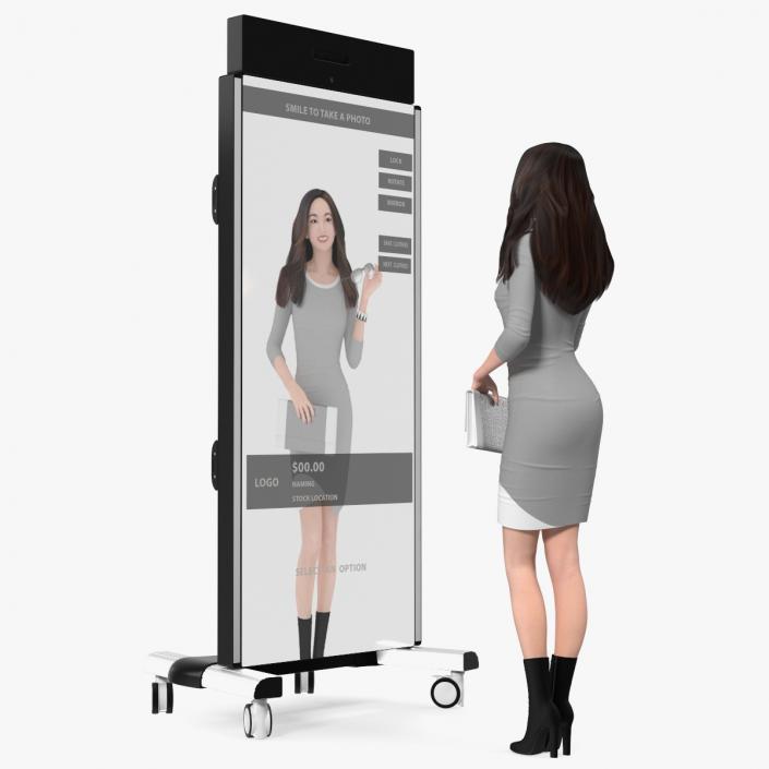 3D Woman with Virtual Dressing Mirror 2