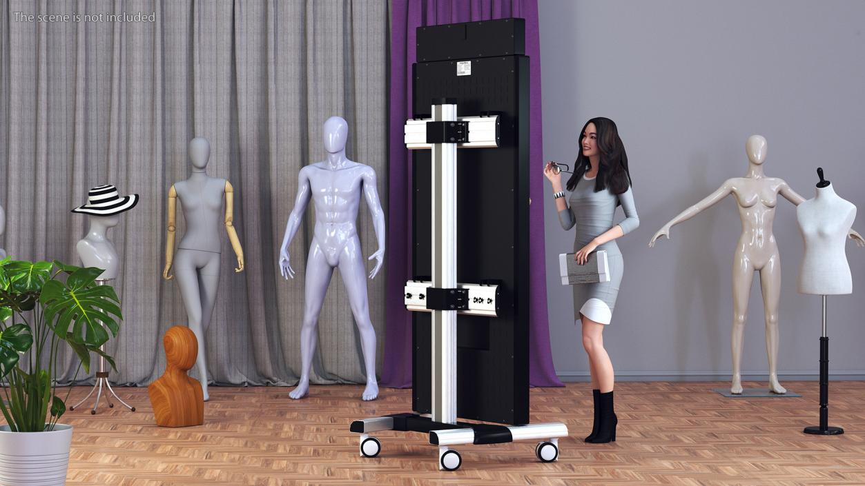 3D Woman with Virtual Dressing Mirror 2