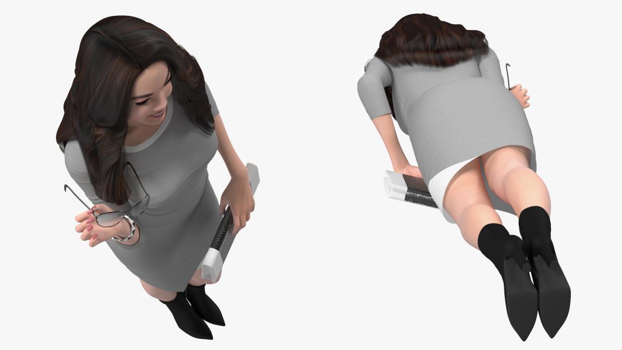 3D Woman with Virtual Dressing Mirror 2