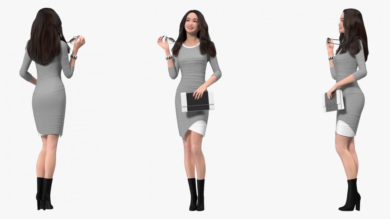 3D Woman with Virtual Dressing Mirror 2