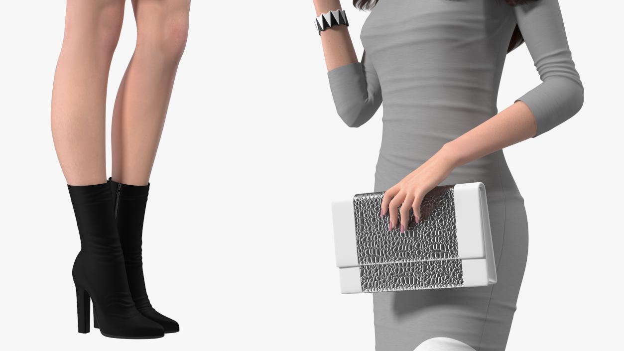 3D Woman with Virtual Dressing Mirror 2