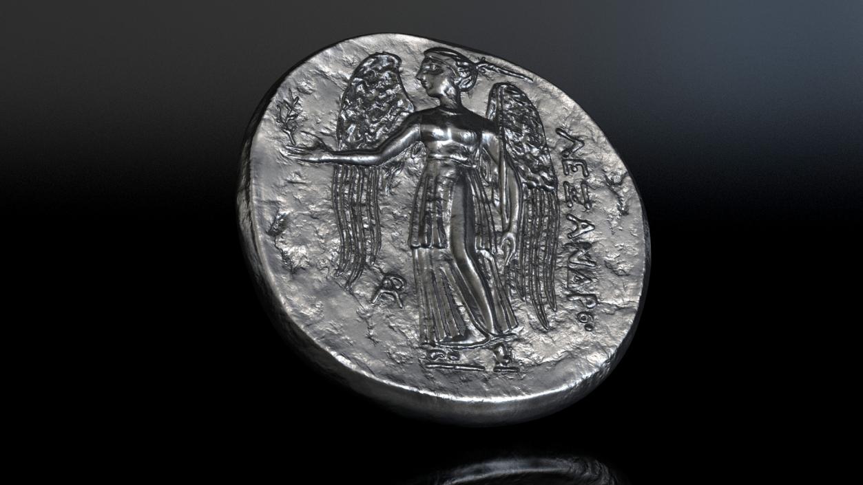 3D Greek Ancient Coin model