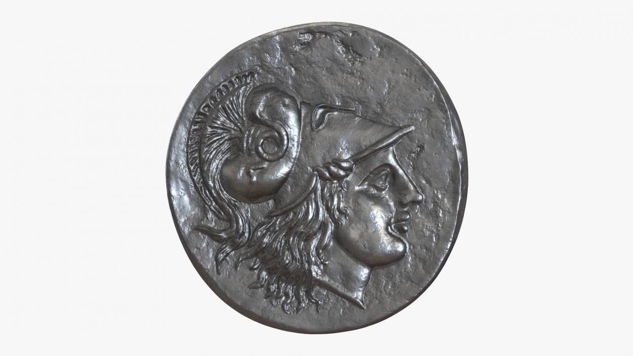 3D Greek Ancient Coin model