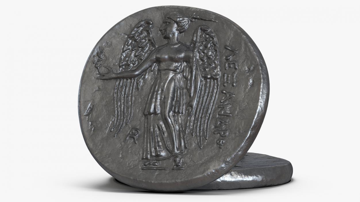 3D Greek Ancient Coin model