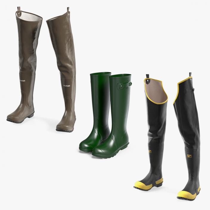 Waterproof Boots Collection 3D