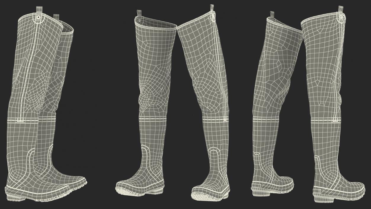 Waterproof Boots Collection 3D