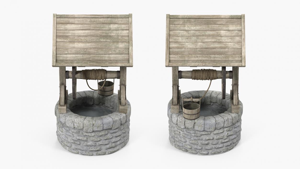 3D Stone Water Well