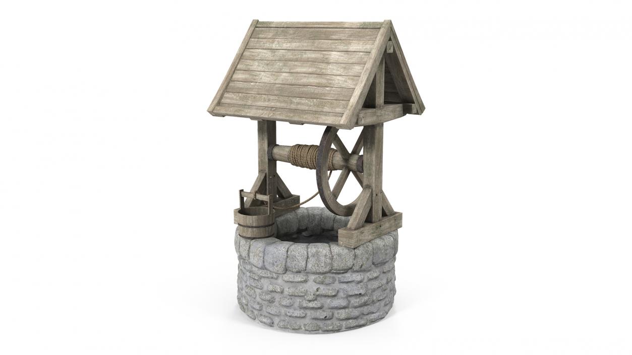 3D Stone Water Well