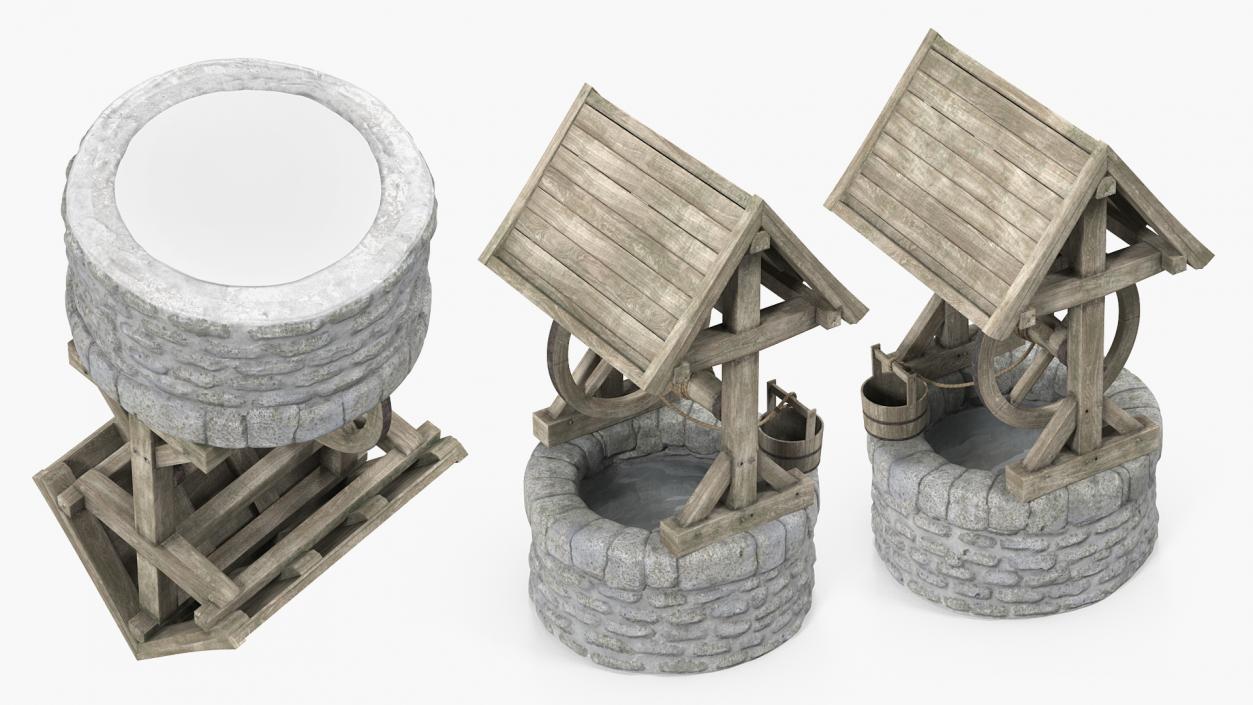 3D Stone Water Well