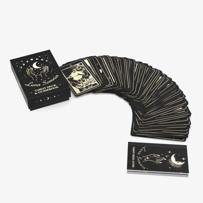 3D Tarot Full Deck with Guidebook and Box model